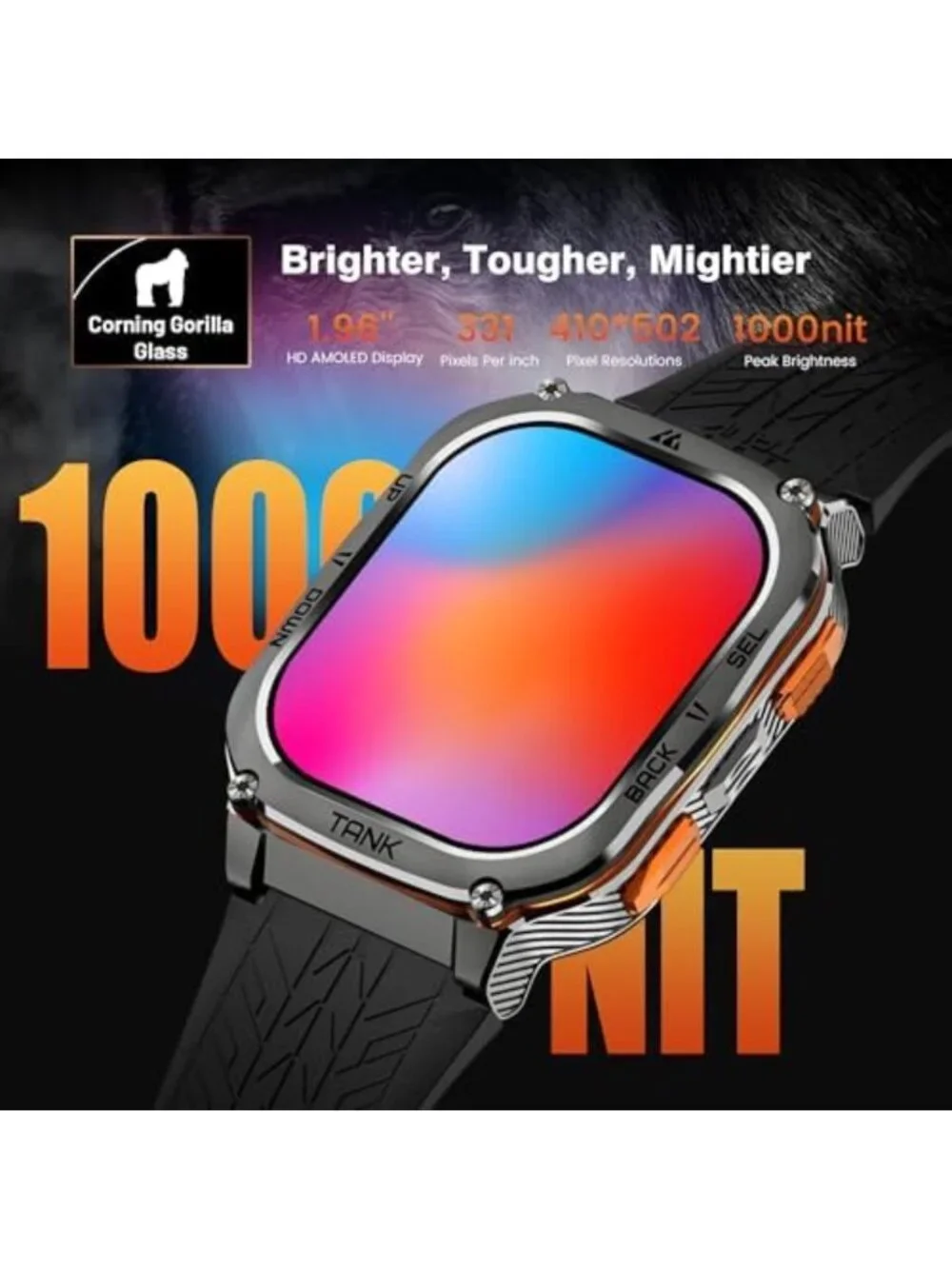 Ultra Smart Watch with Dual-Band GPS, 5 ATM Waterproof & IP69K Rating